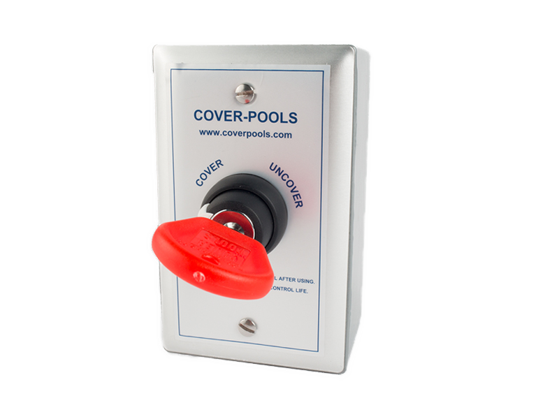Cover-Pools secure key switch control to open and close your automatic pool cover system