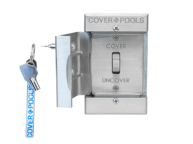 Cover-Pools secure toggle switch control panel to open and close your automatic pool cover system.